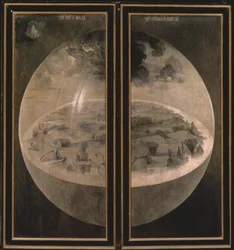 The Creation of the World, closed wings of the triptych 